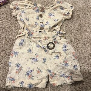 Floral eyelet set toddler